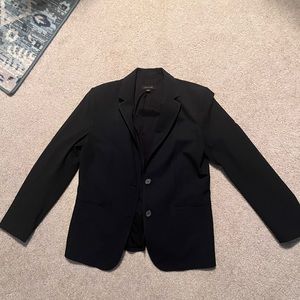 Ann Taylor Navy Blue Double Button Blazer